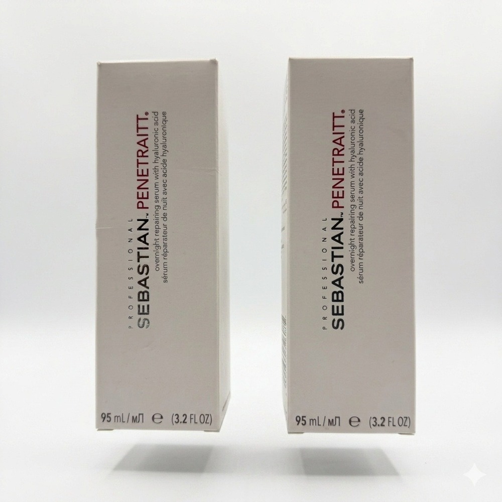 Sebastian Penetraitt Hair Serum Unisex 3.2oz White Overnight Repair Lot Of 2 NEW
